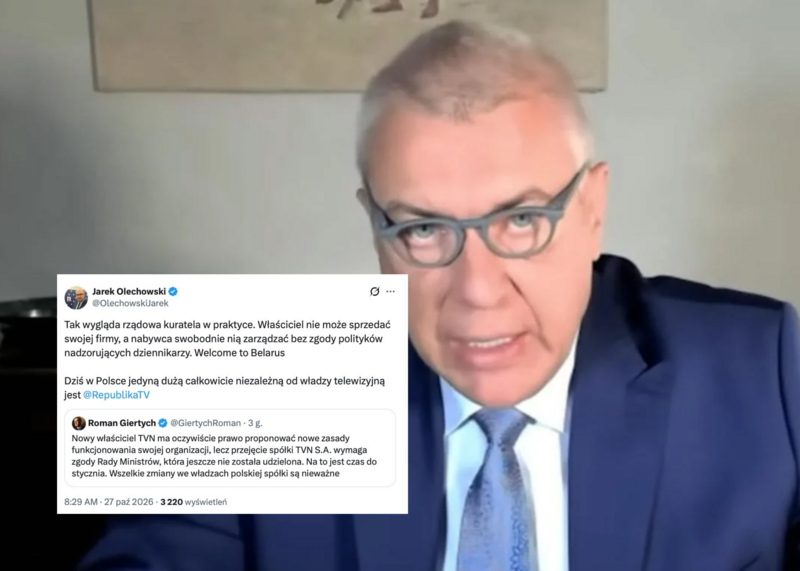 Giertych chce stawiać warunki nowemu właścicielowi TVN. Ostra komentarz Olechowskiego: „Welcome to Belarus”