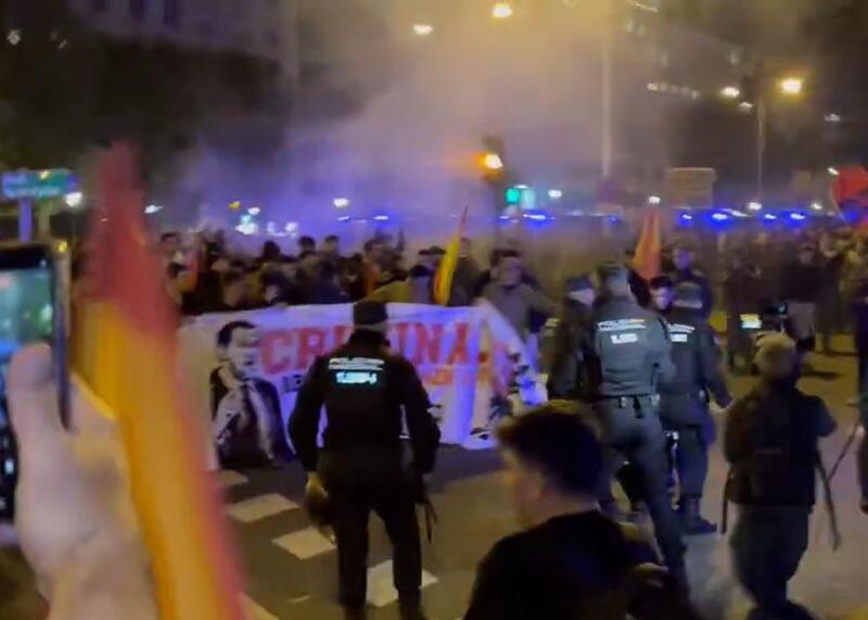 demonstracje w Hiszpanii